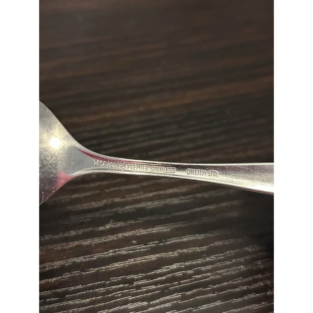 7 Demi Demitasse Spoons Oneida ROYAL HARVEST Wm A Rogers Premier Stainless LOT